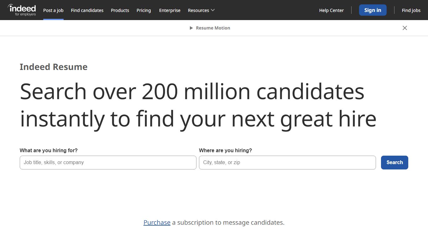 Indeed Resume | Resume search for employers
